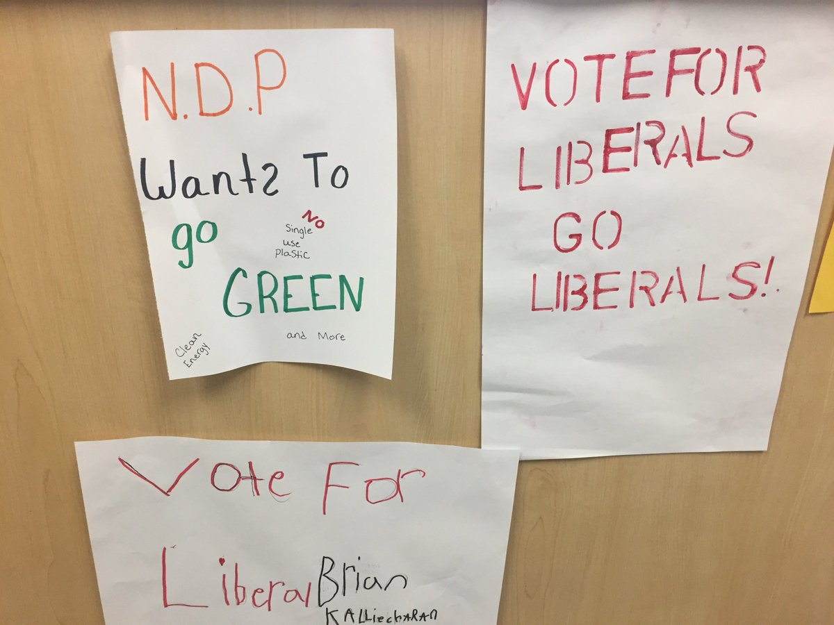 jjrwalsh's tweet photo. Exciting week @JSPSJets  learning about the democratic process and active participation as Cnd. citizens. School results did not mirror our federal election results, however - it was an authentic learning opportunity for all. Kudos to        Burlock &amp; grade 5/6!s @SCDSB_Schools https://t.co/gqAaKdY1oM