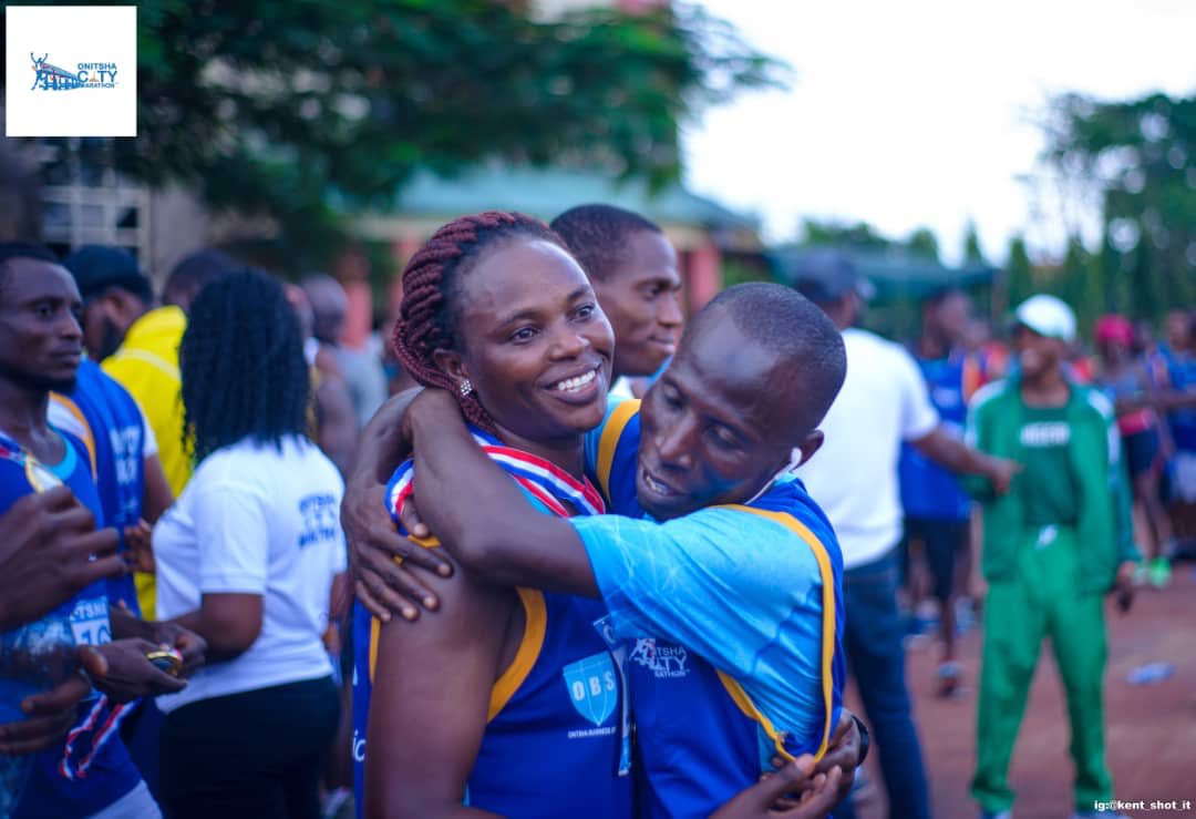 onitshacitym's tweet photo. That finish line excitement 😍😍. How did you feel crossing the finish line ?😋. Which of your friends helped you to become an Onitsha city marathon-er?

#Finishline #OnitshaCityMarathon https://t.co/9fDU7Tb6iy
