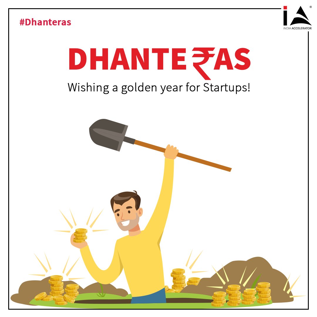 INaccelerator's tweet image. Wishing a healthy, wealthy, and golden festive season for all startups!

#Dhanteras #IndiaAccelerator #Startups #FestiveSeason