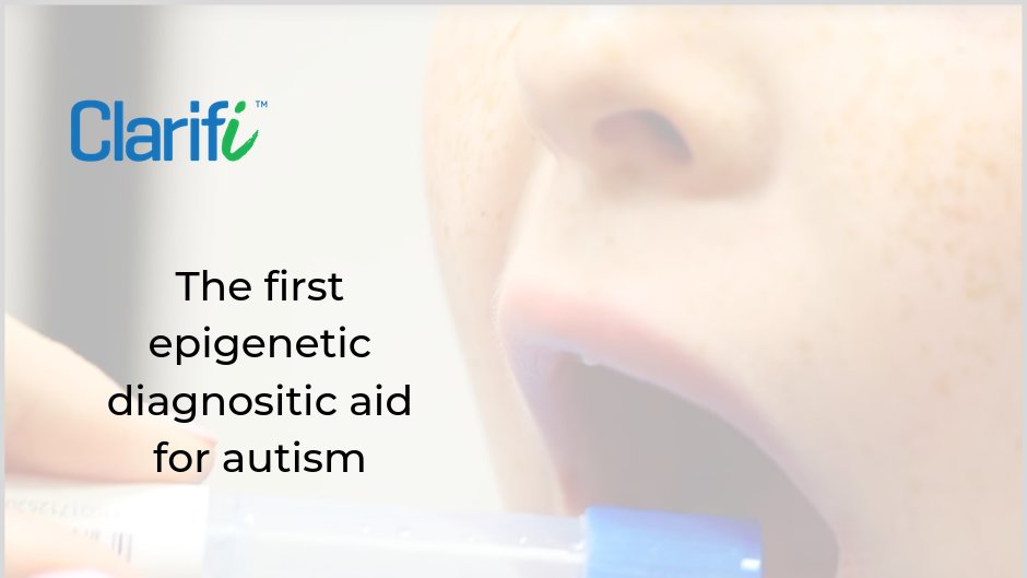 clarifiASD's tweet photo. The epigenetic test for #autism will soon be available to #pediatricians. Learn more about Clarifi at booth 409 at #AAP19 @AAPexperience https://t.co/pVNVhHLJJH