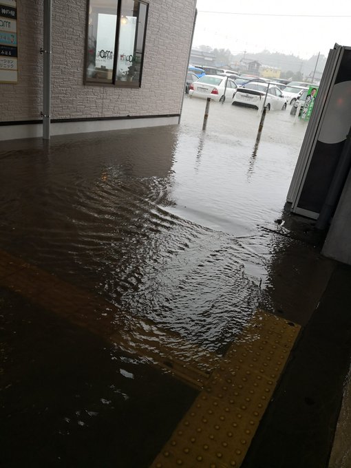 大雨 大網駅が冠水 駅前が水没 千葉県大網白里市南玉 現地の画像 様子 まとめダネ