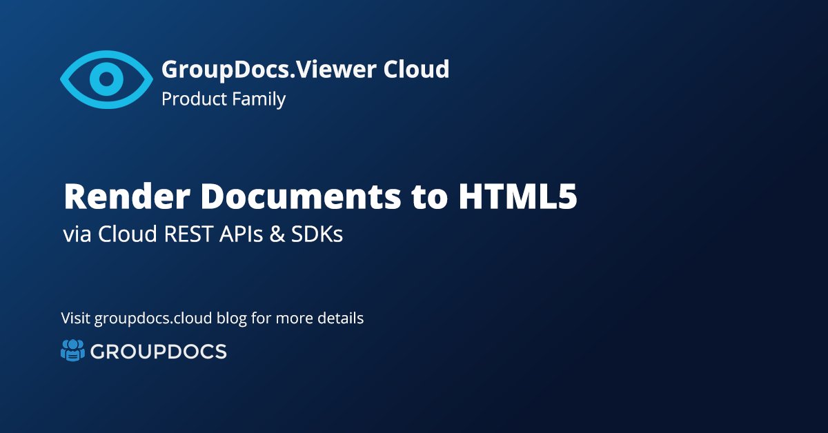 GroupDocsCloud's tweet image. Render MS Office, PDF and Many Other File Formats to HTML5 with REST API in Java. GroupDocs.Viewer Cloud is a platform independent Document Rendering and Viewing REST API Solution. Read more – bit.ly/2pbuGoE
#RenderDocumentstoHTML5 #DocumentViewer #RESTAPI