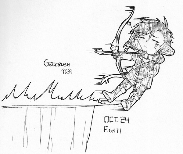 Enjins's tweet photo. titan sucks btw

Inktober Day 24: Your character during a fight https://t.co/jqLjNktJdf