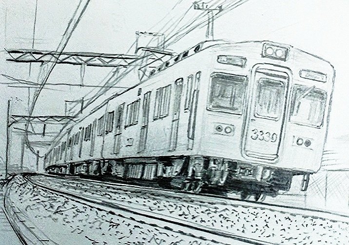 俺は電車の絵を描くのが上手い