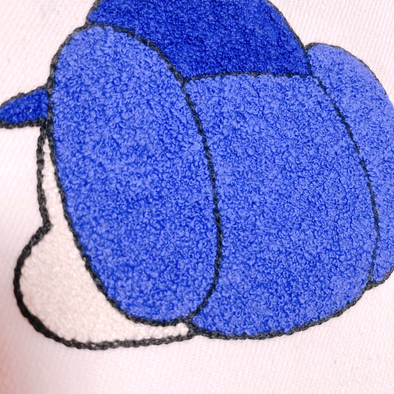 Mikos ドアラさんポーチ 刺繍部分で95 の力を使ったためポーチ部分の出来は悲惨 いいんだどうせ鑑賞用だ 刺繍した後に何にするかを考えずに縫い始めちゃうからいけないんだな ドアラ 中日