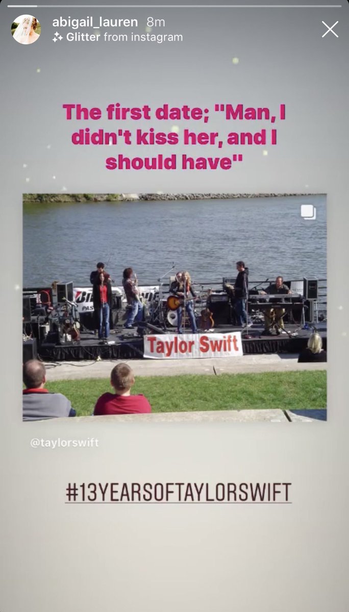 TSwiftNZ's tweet image. 📲 IG | Abigail re-sharing Taylor’s #13YearsOfTaylorSwift post via her Instagram story