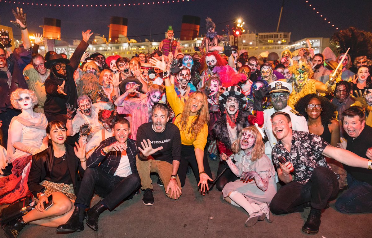 #TBT to when @Tyrabanks visited #DarkHarbor2019 earlier this month! 👻✨@ModelLand @Mycotoo