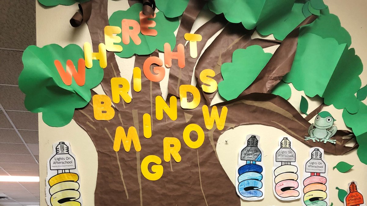 Shedding light on our after school program -- a safe place for K-8 kids to get a healthy snack, help with homework, outdoor recreation, STEM activities, and more...
#LightsOnAfterschool