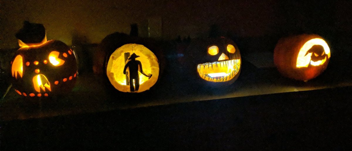 ExplorerPost1's tweet image. We carved pumpkins tonight! Winner will be announced next week!