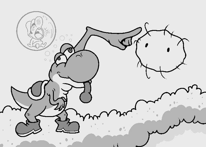 Day 24: No. Yoshi. Please don't. #Inktober2019 #Dizzy #TouchFuzzyGetDizzy 