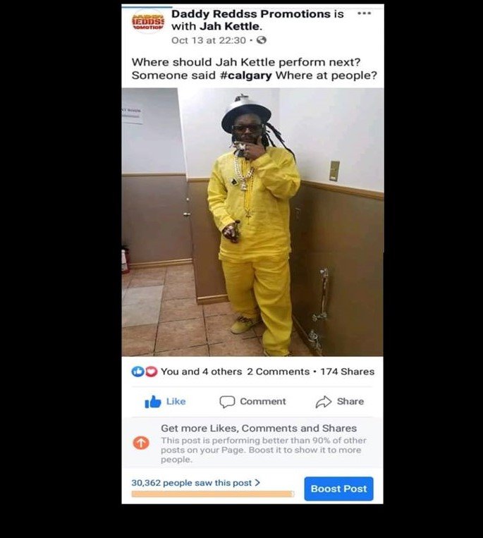 Entertainer jah kettle from Jamaica got 30,362 views on this photo.this is amazig\\\