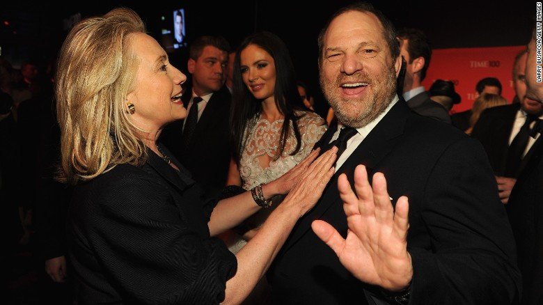 President Hillary Clinton, seen here sexually assaulting Harvey Weinstein in 2017.
