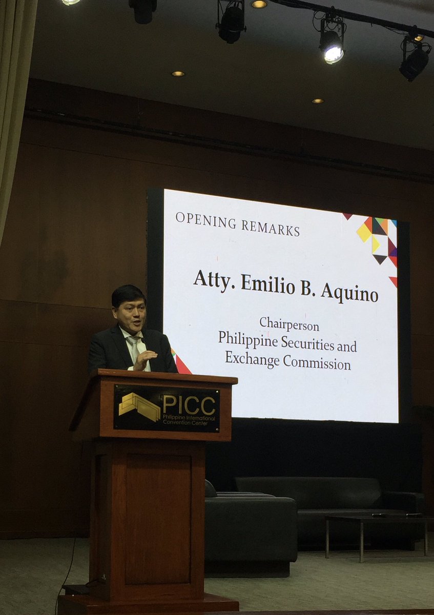PhStockExchange's tweet photo. Happening now: 6th SEC-PSE Corporate Governance Forum with the theme Sustainable Businesses: Taking the Lead in Achieving the UN Sustainable Development Goals #Sustainability #PSEGoals @UN_SDG https://t.co/LLNUP58TIr