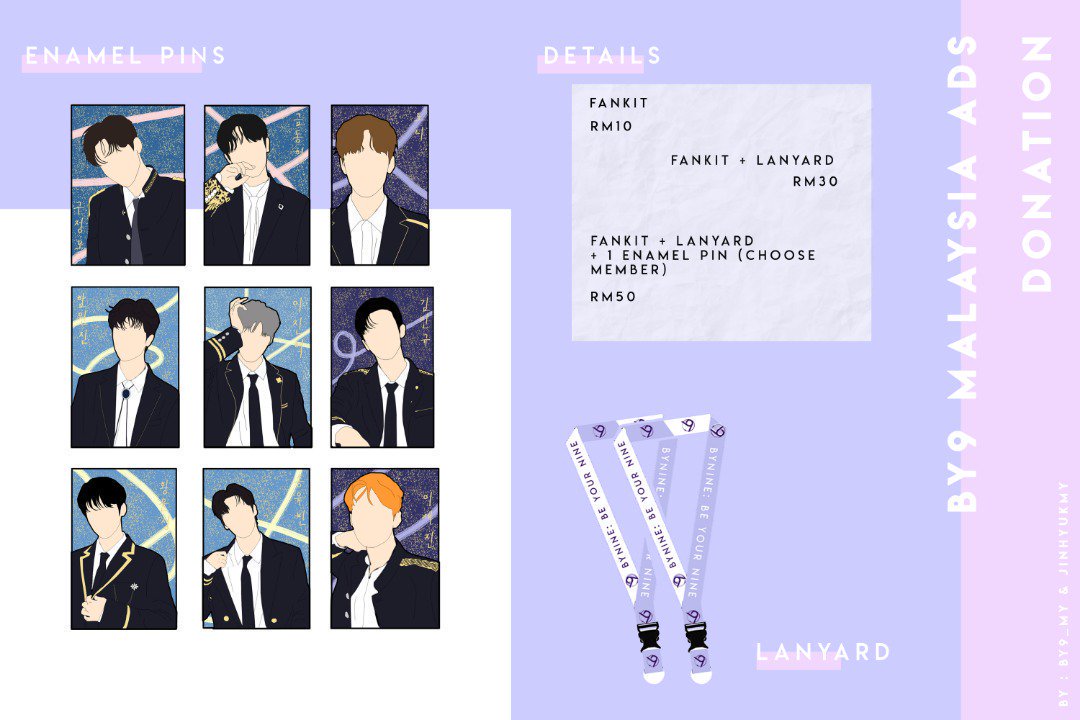BY9_MY's tweet photo. [ Announcement ] 🍑 this is the details for the fankit design for BY9 ADS DONATION ! 
FANKIT ( RM10 )
- 9pcs Photocard ✅
- 1 Photostrip ✅
- 1 Transparent Handfan ✅
- 1 Handbanner ✅
please fill in the form
Form : https://t.co/ZtjUIsYDAt https://t.co/6zz9RDUMmc