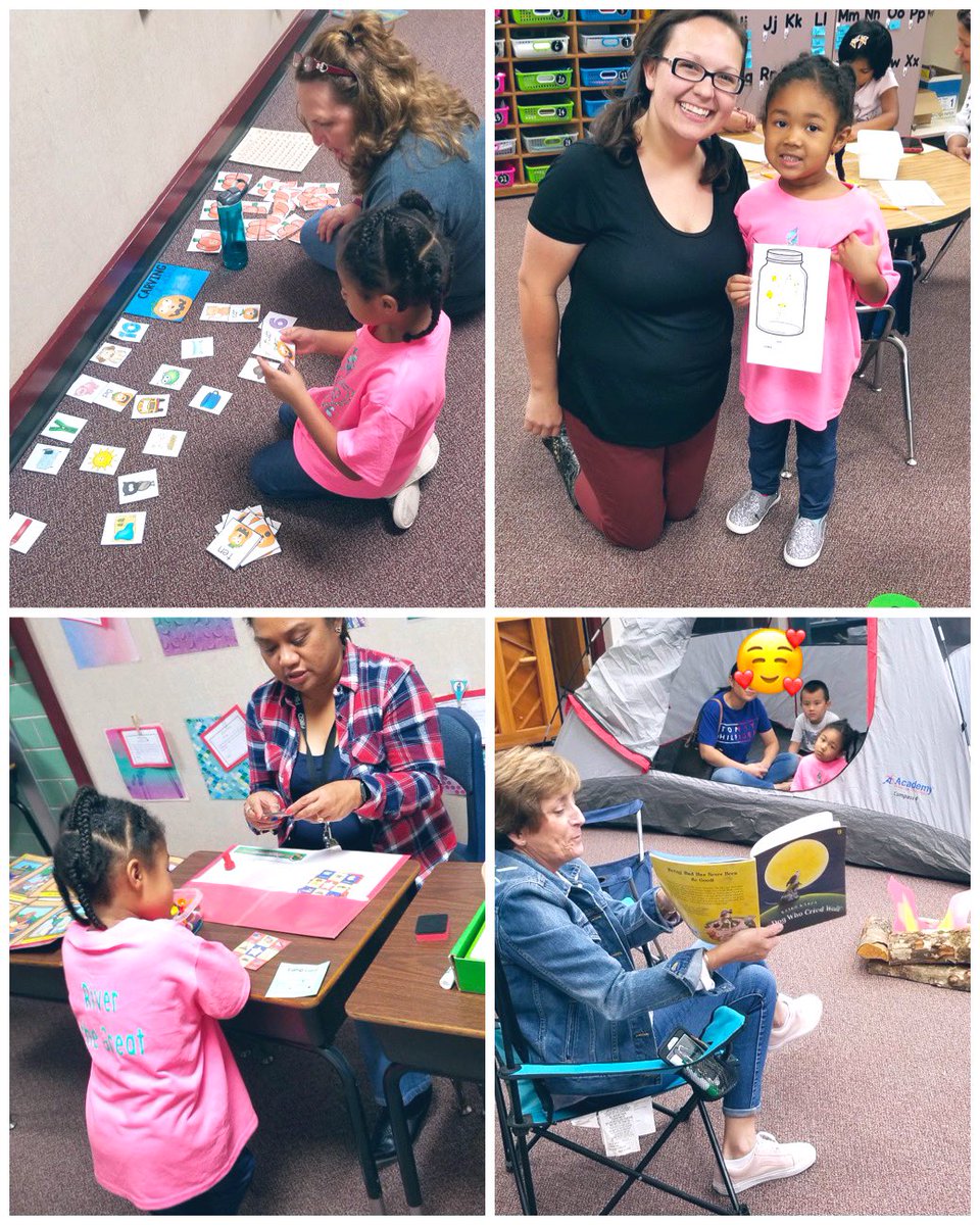 MsLeighaB's tweet photo. My girl is so ready for big girl school (& even bigger than my PreK babies lol)! Until then...she enjoys nights like this💕📚 Math & Literacy Night @LVE_Vikings #RiverB https://t.co/RCsoU89NkL