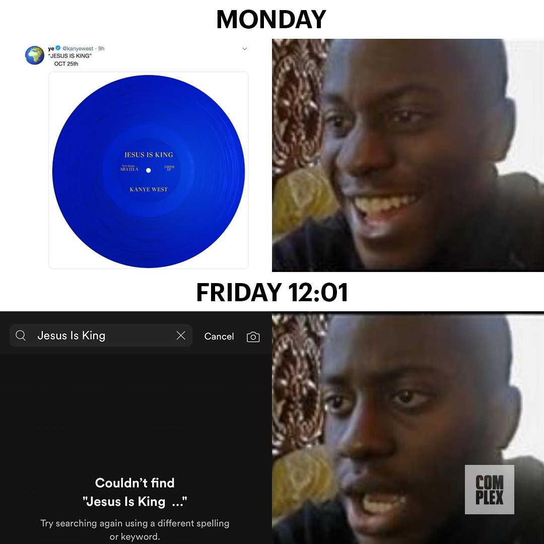 ComplexMusic's tweet photo. welp #JesusIsKing https://t.co/ttNQjBjhcJ