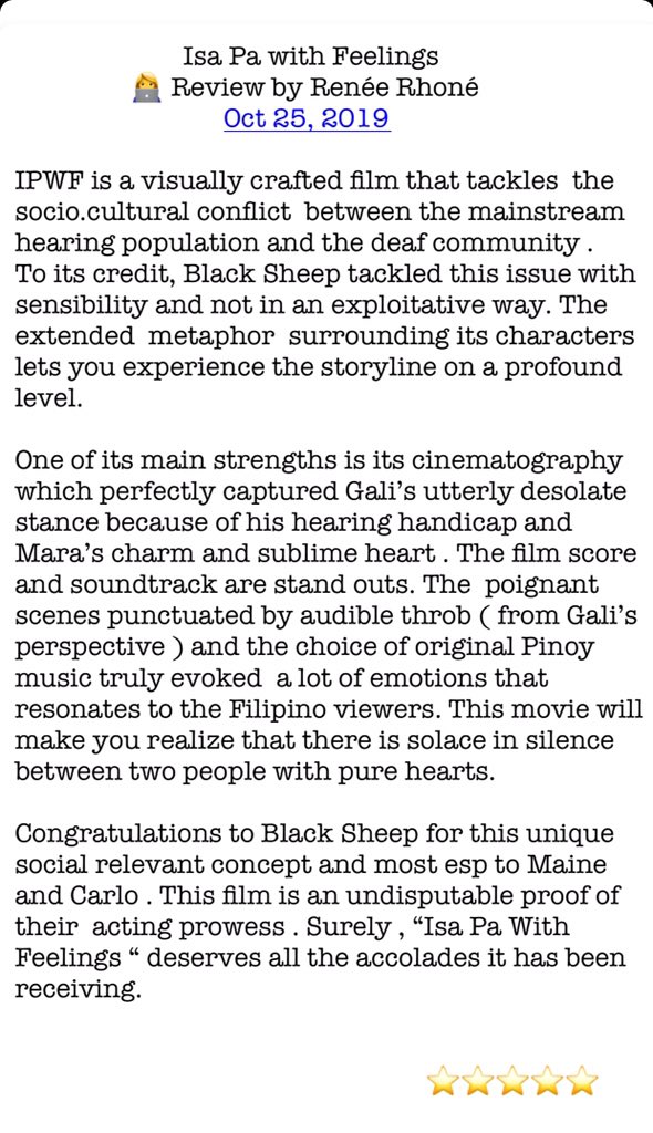 renee_rhone's tweet photo. #IsaPaWithFeelings 
#MaineMendoza 
@mainedcm 
@Black_SheepPH 
Carlo Aquino https://t.co/4Nw3GWL6Wb