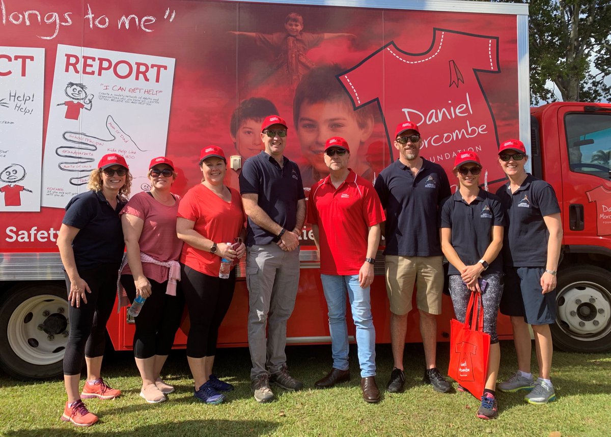 ACCCE_AUS's tweet photo. The #ACCCE team were proudly wearing red this morning to launch #DayforDaniel and recognise the @DanielMorcombe Foundation’s commitment to #KeepingKidsSafe across Australia! #DayForDaniel #DanielMorcombe https://t.co/SG6In3Zzy3