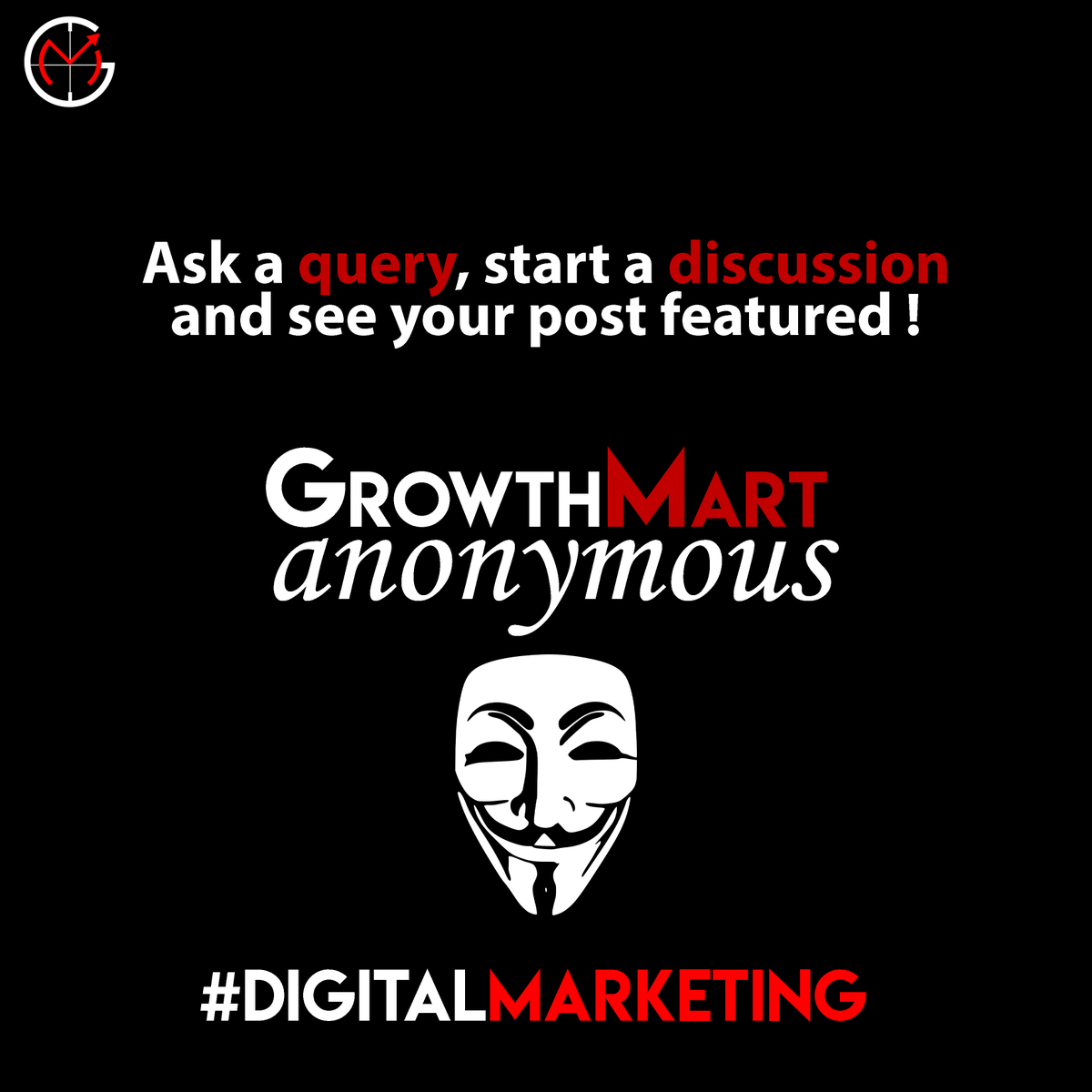 growth_mart's tweet photo. Start a discussion related to anything in digital marketing , being anonymous. 😊

Click on the link below to get started! ⬇️

https://t.co/KYb38HPi63 https://t.co/MTbm4mf50v