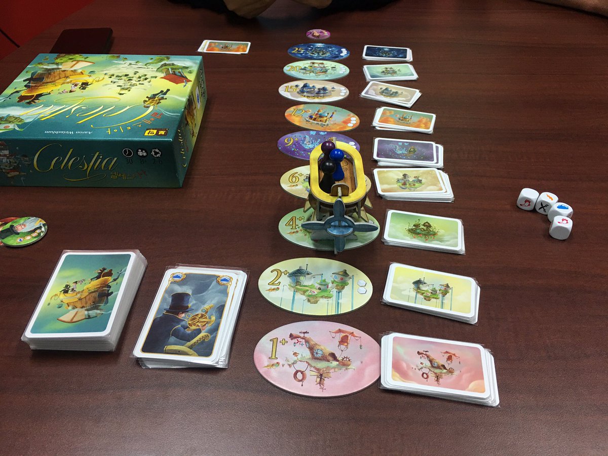 점심 먹고 보드게임 한 판. 셀레스티아.