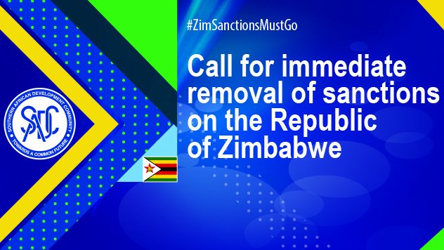SADC Secretariat (@sadc_news) on Twitter photo Today, 25th October 2019, #SADC reiterates its call for the removal of all sanctions imposed on Zimbabwe to pave way for socio-economic transformation & economic development of Zimbabwe. bit.ly/33WcnSY <a href="/JanSadek/">Jan Sadek</a> <a href="/USEmbassyBW/">U.S. Embassy Botswana</a> <a href="/SecPompeo/">Secretary Pompeo</a> <a href="/edmnangagwa/">President of Zimbabwe</a> #ZimSanctionsMustGo Today, 25th October 2019, #SADC reiterates its call for the removal of all sanctions imposed on Zimbabwe to pave way for socio-economic transformation & economic development of Zimbabwe. bit.ly/33WcnSY <a href="/JanSadek/">Jan Sadek</a> <a href="/USEmbassyBW/">U.S. Embassy Botswana</a> <a href="/SecPompeo/">Secretary Pompeo</a> <a href="/edmnangagwa/">President of Zimbabwe</a> #ZimSanctionsMustGo