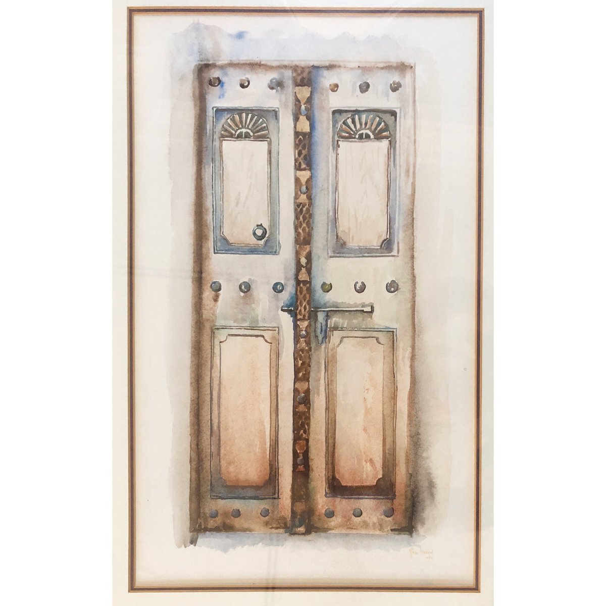 GhiaHaddad's tweet photo. FRIDAY FOCUS: From the Arabic proverb: "Behind every door, there is a story"-What’s yours?-Ghia, “Old Emirati Door”watercolor
#fridayfocus #ghiaartanddesign #arabicproverbs #whatsyourstory #uaedoors #uaetraditions #dubaidoors #uaearchitecture #artchangeslives #artengages https://t.co/p7ewHzlSRk