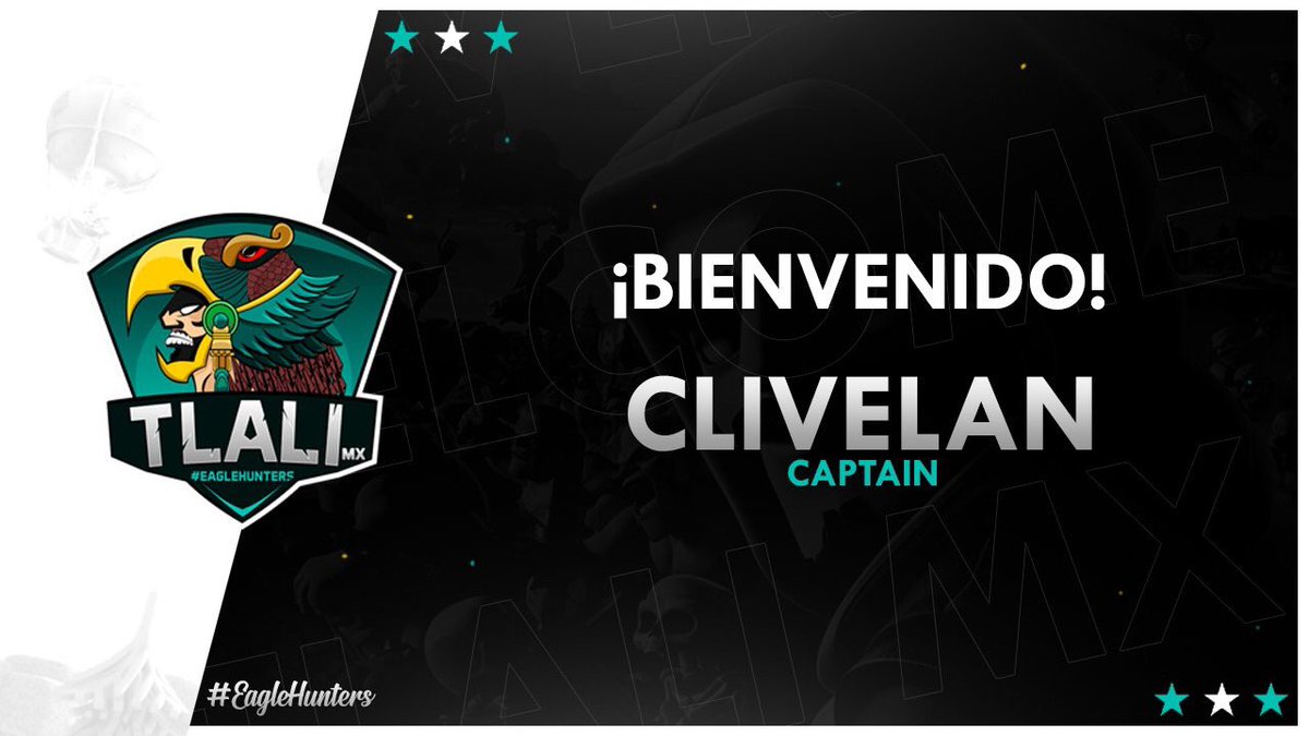 #ClashRoyale I #Presentaciones 

CEO de dos grandes ligas, llega para guiarnos hacia la victoria...
Presentando a nuestro nuevo Capitán, el es Clivelan @Clivelan_Cr 

#EagleHunters🦅