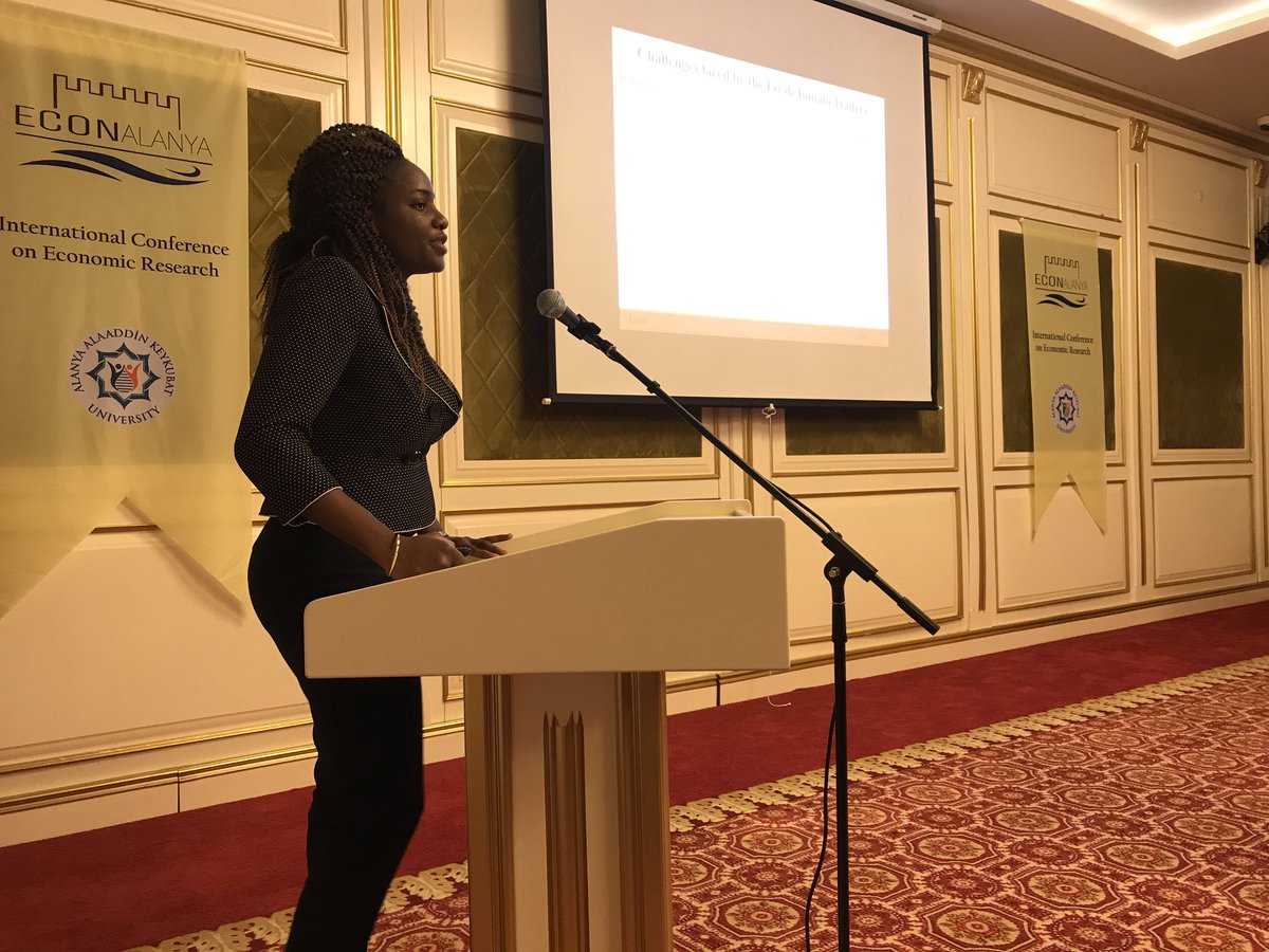 Crystal NwanuoguAghadi gave an important presentation about: Determinants of the Profitability and Postharvest Losses encountered by Fresh Tomato Traders in Lagos State 
ECONALANYA2019