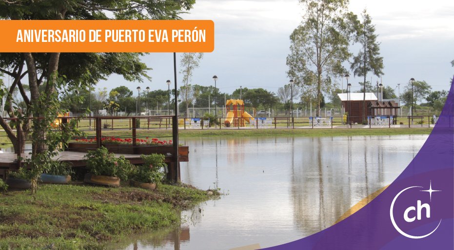 En este día tan especial para los habitantes de Puerto Eva Perón queremos sumarnos a los festejos a través de este afectuoso saludo. #Chaco 🎉🤲🤲