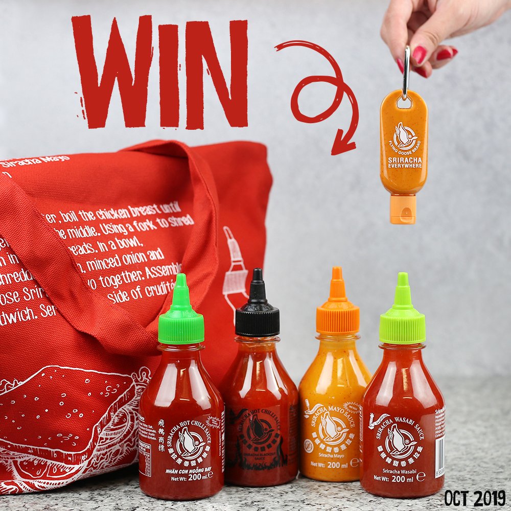 Big fan of the spice? 

FOLLOW &amp; RT to enter our #competition for your chance to #WIN a heap of #Sriracha!

#FreebieFriday