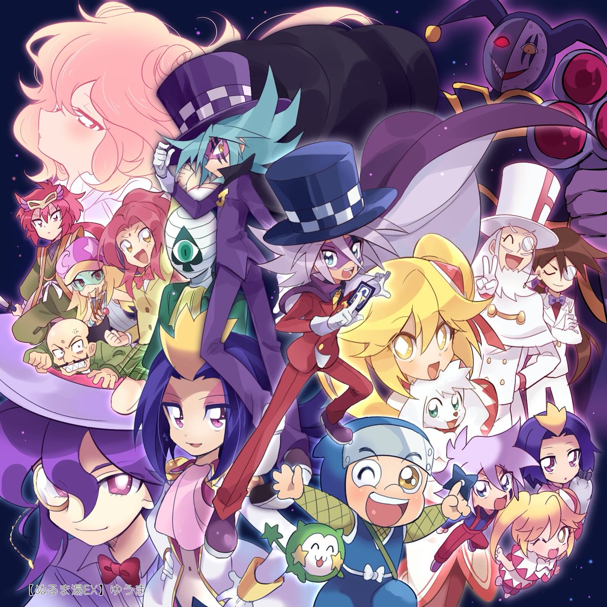 今見たら意味わからんぐらい集合絵描いてて笑う 