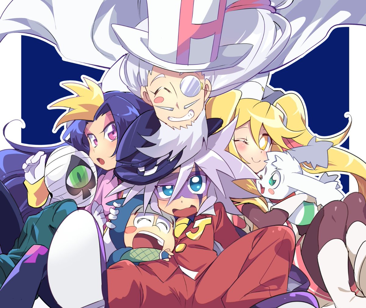 今見たら意味わからんぐらい集合絵描いてて笑う 