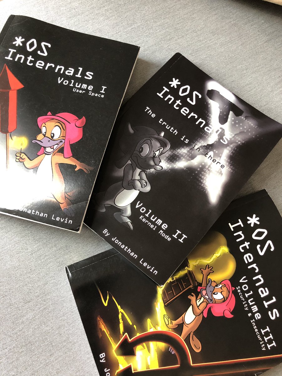 cndycc's tweet image. the trilogy is complete #kernelmode #newosxbook thank you @Morpheus______