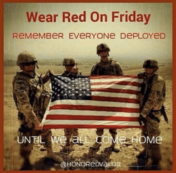 #WearREDonFriday❤️🇺🇸