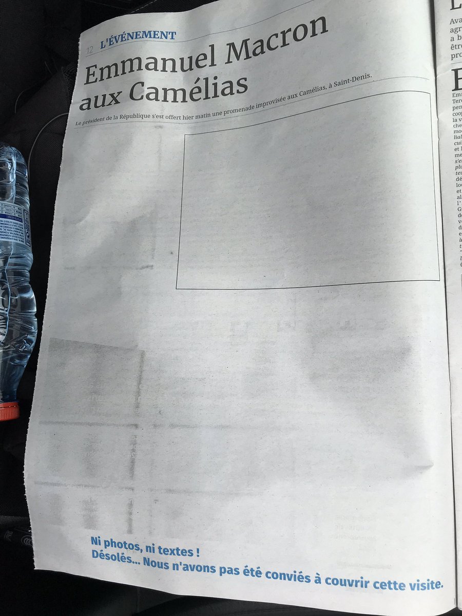 La presse écrite de #LaReunion sur la visite dans l’île d’Emmanuel Macron. Ça cogne...