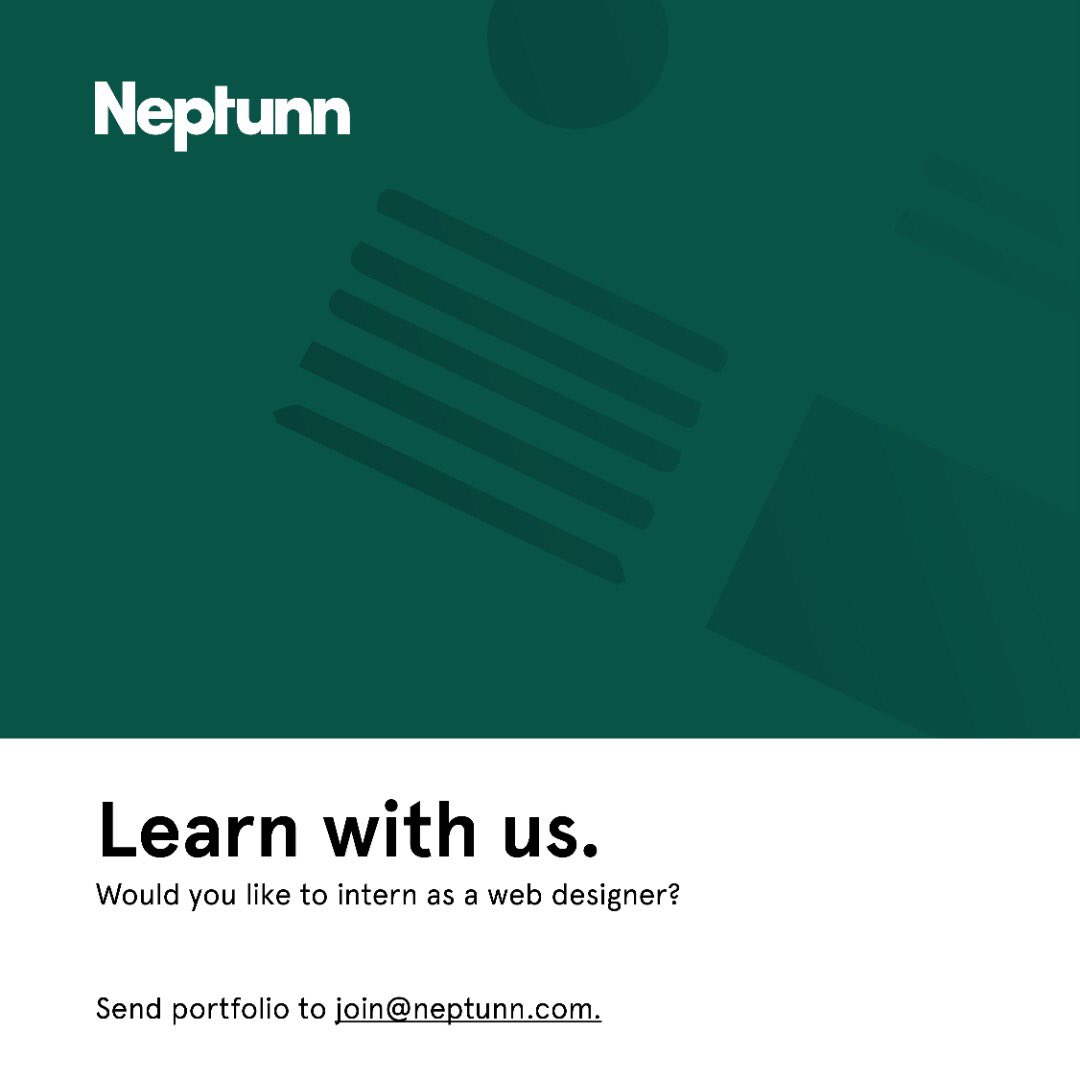 StudioNeptunn's tweet photo. We are looking for interesting to join our team of creatives changing the world one business at a time. https://t.co/EfHbCKjf8j