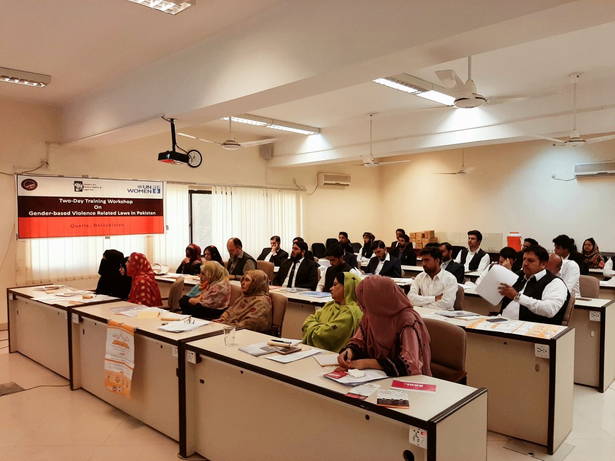 azpk90's tweet photo. @unwomen_pak in collaboration with @StateINL with Technical Support of LHRLA is conducting a 2-day #Training in #Quetta on #GenderBasedViolence related #Laws in #Pakistan 
#lawyers #social #welfare #workers
#TrainingforJustice #GBV #Women #Empowerment #SDG5 #Gender #Equality https://t.co/b1HxO7OezP