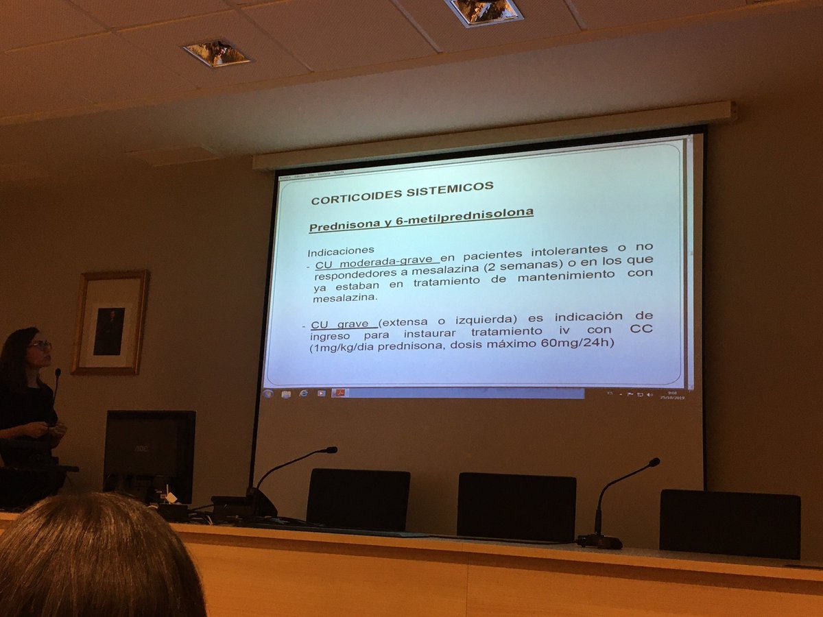 La Dra. Gloria Alemany en la primera sesión Actualización en la EII #DigestivoGandia