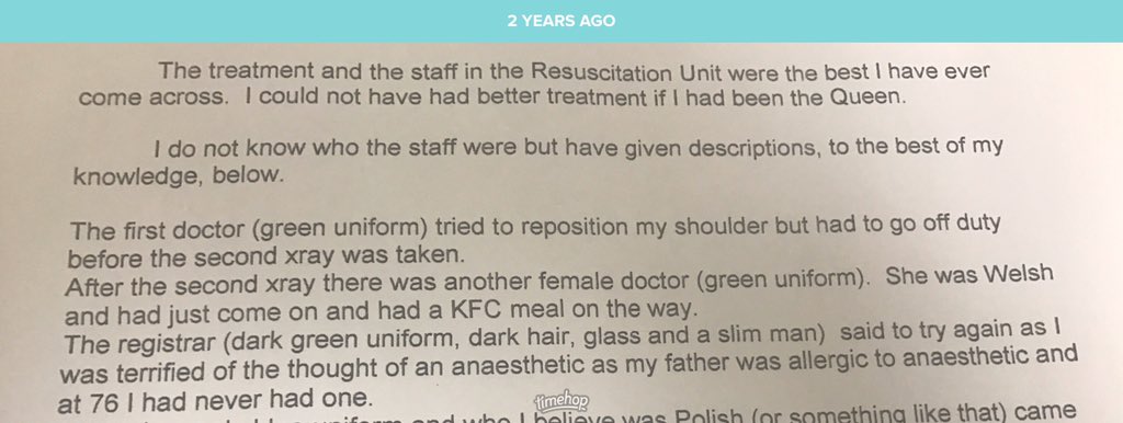 musomedic's tweet photo. One of the only letters of thanks I’ve ever got and it will forever be entertaining #emtrainee #kfclife https://t.co/CQ7aB3qoMn
