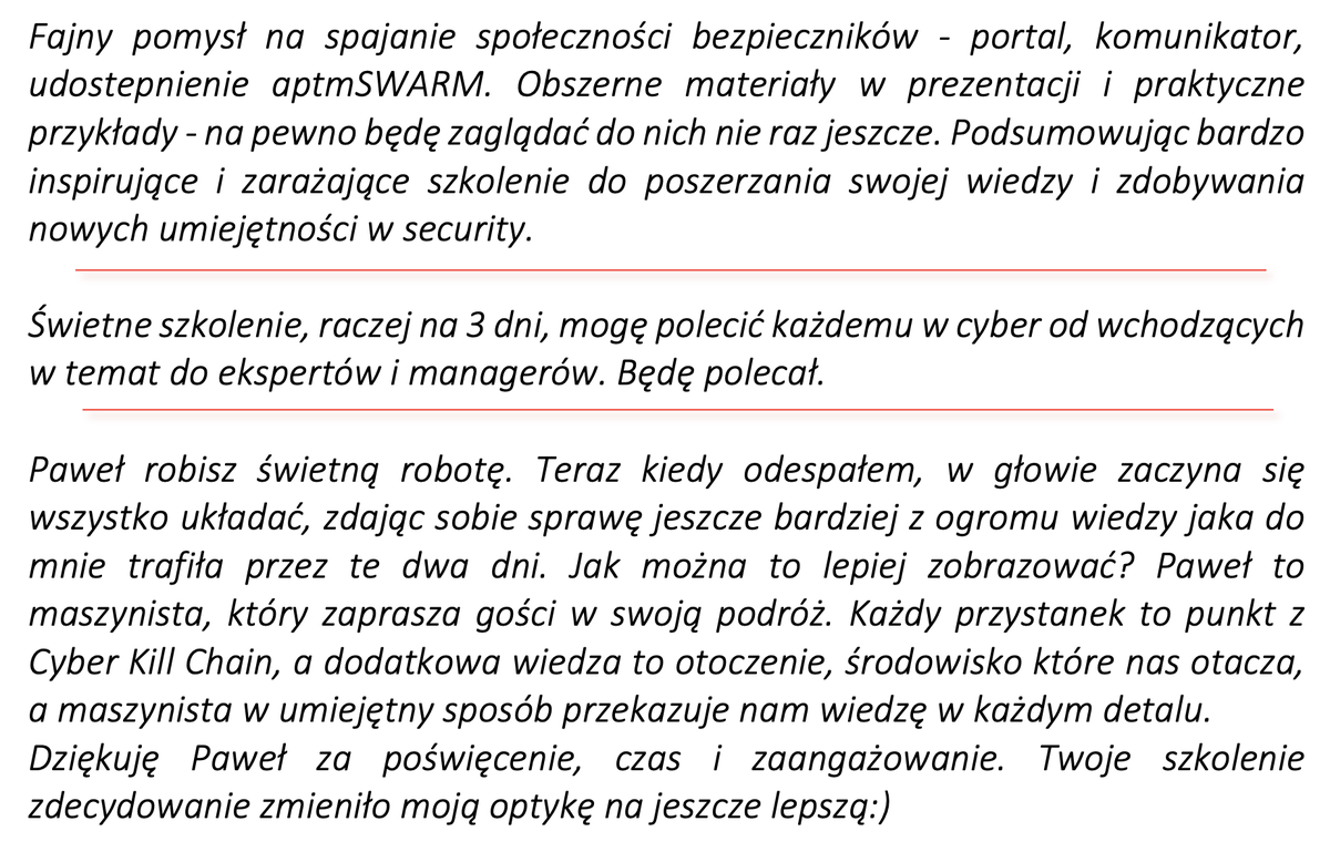 pawelmaziarz's tweet photo. #APTMasterclass już chyba ponad rok na rynku. Dziękuję wszystkim uczestnikom za zaufanie i wspólną wymianę wiedzy. Wasze uznanie z kolei mówi mi, że warto się starać i nakręca mnie, żeby każda edycja była jeszcze lepsza. #siła #highfive! https://t.co/f87mkcrJWL
