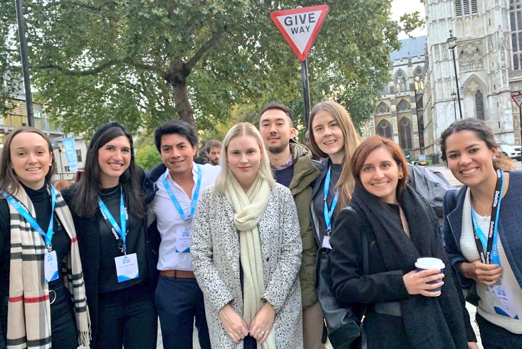 It’s a beautiful morning in London at #OYW2019. Our delegates are up early to see Deloitte Global Chief People & Purpose Officer, Michele Parmelee speak to the @OneYoungWorld delegation. #ImpactThatMatters #teamdeloitte