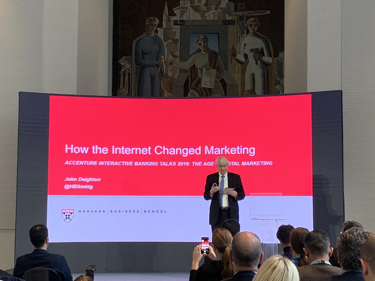 Coppola1983's tweet photo. Professor #Deighton from #HarvardBusinessSchool at #AIBT in Milan talking about internet and its effect on marketing ... #AccentureInteractive Banking Talks https://t.co/gSgtylbzOF
