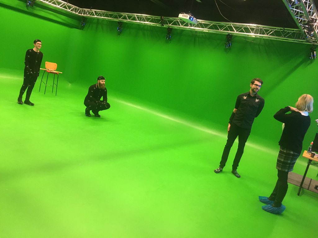 VR forum people entered to a special studio for capturing real motions in PARK #NORVR