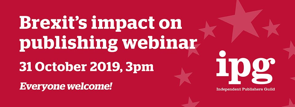 We’re hosting a webinar at 3pm next Thursday for anyone thinking about Brexit’s impact on publishing. Free and open to all - register here and RT please! surveymonkey.co.uk/r/brexitwebina…