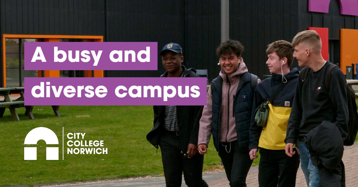 No two days are ever the same at City College Norwich. 

Explore our busy and diverse campus at our November Open Days

ccn.ac.uk/open-days/