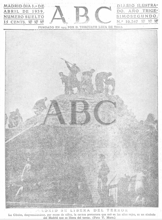 educacionUVA's tweet photo. El 01 de abril de 1939 los periódicos como el ABC anuncian el final de la guerra civil española. #cuéntametuhistoria https://t.co/bgZdwvEcnG