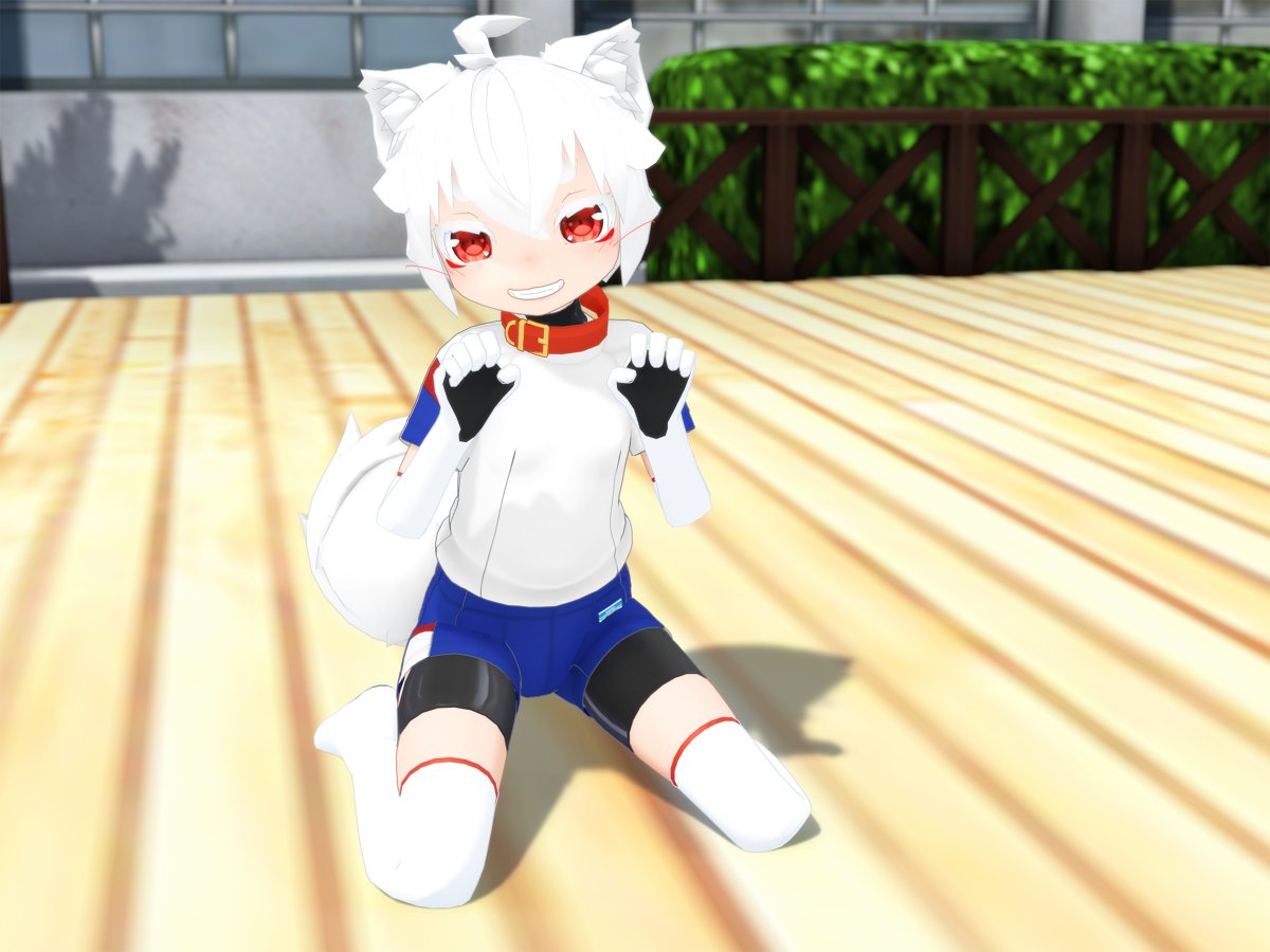 ラムネん うちの子mmd オリジナル ケモ耳 犬耳 体操服 Mmd Mmdモデル配布あり T Co Agmdeqkypv