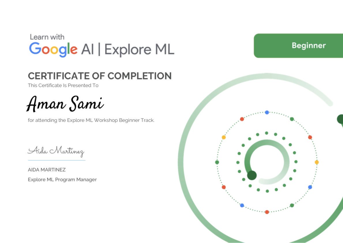 GoogleDevsIN's tweet image. Congratulations to the 7000+ students who successfully participated in the #ExploreML workshops from August till now 🥳 

We hope this certification will help you kick start a career in #ML! 

We wish you the best of luck 🙌🏻