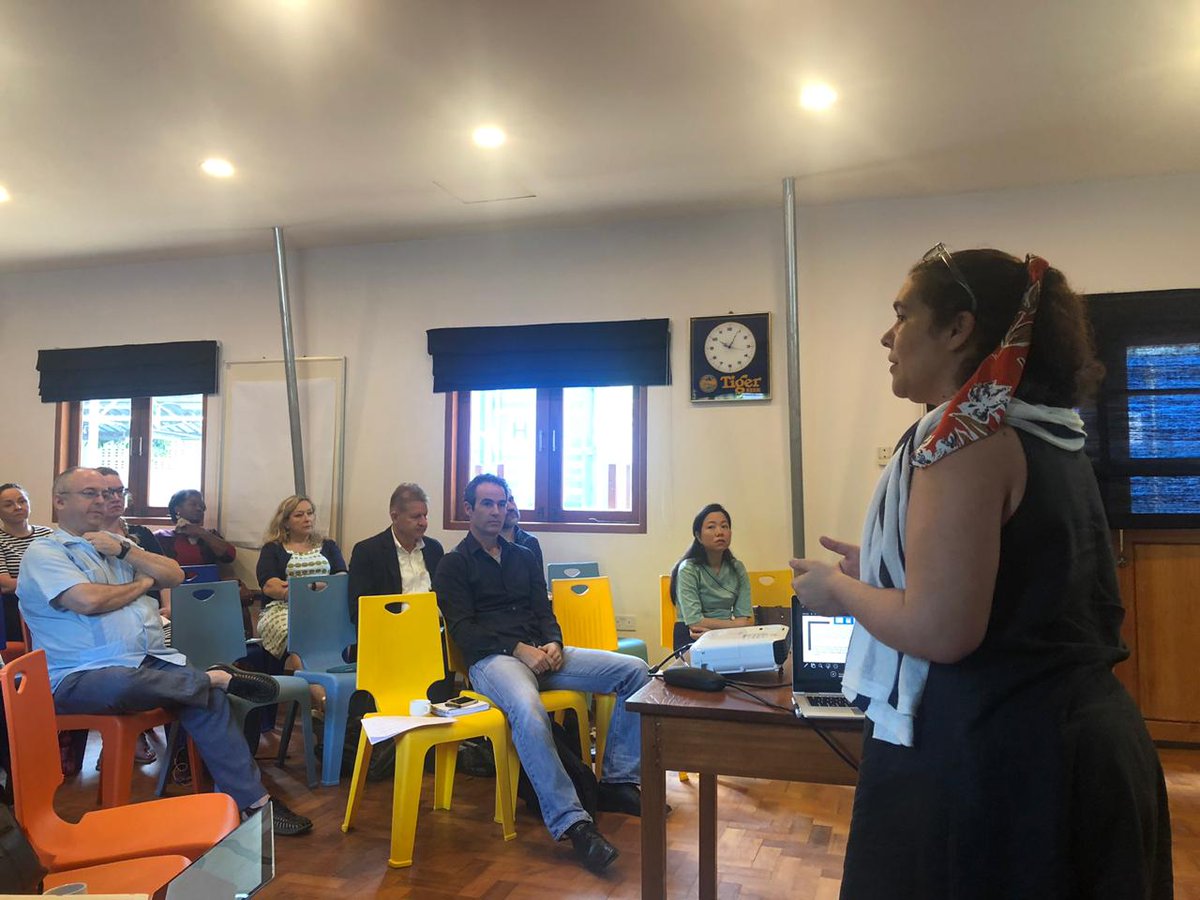 DFID Myanmar hosted a meeting today with implementing partners. We discussed overall risk management strategy and #Brexit implications. We also shared the recent #IDC report on #safeguarding and encouraged partners to strengthen safeguarding down the delivery chain #getready1000