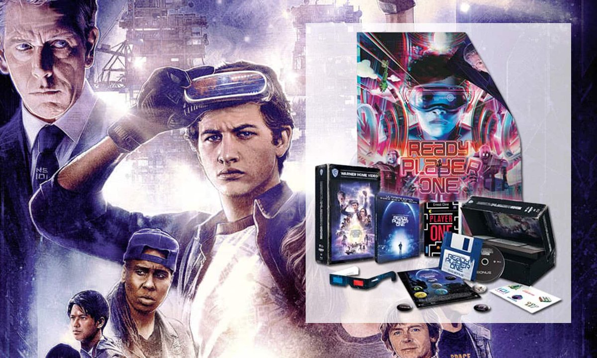 ChocoBonPlan's tweet photo. Coffret Collector Blu ray 4K de Ready Player One à 39,99 €
👉https://t.co/gA2fHp18fV
Contient : 
- Le Blu-Ray 4K, 3D et 2D
- copie numérique
- disque Bonus dans une pochette de disquette
- boîtier collector VHS
- livre d’Ernest Cline
- Poster
- Lunettes 3D
- 9 Badges/6 Stickers https://t.co/n3kF1eehJT